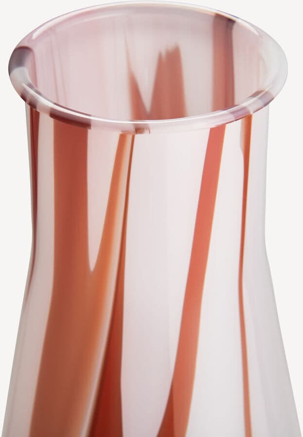Kosta Boda Kostaboda Lab Erlenmeyer Vase Rød/hvit/rosa 305mm