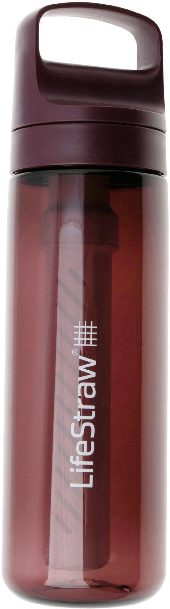 Butelka LifeStraw Go Merlot Me Away GO-650ML-MERL BPA-Free Plastic, z filtrem 2-stage, 650 ml
