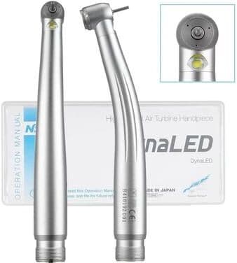 Uplift Essentials High Speed Dental Handpiece With LED Light B2 M4 Push Button Air Turbine Drill 4 Hole