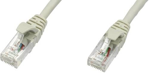 Telegärtner 100008184 RJ45 Patchkabel CAT 5e U/UTP 0.50m Grau Flammwidrig 1St.