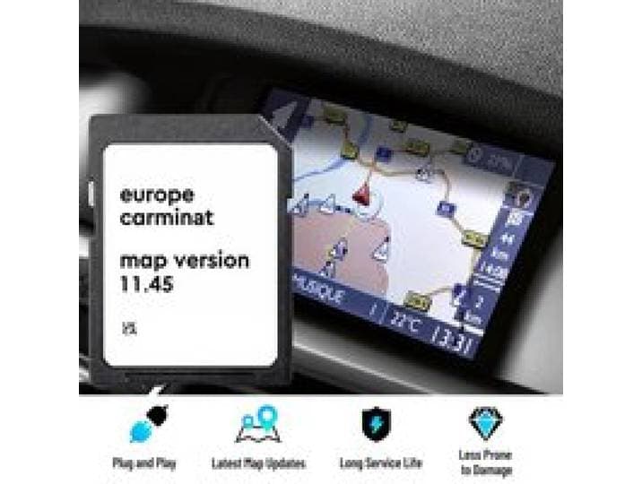 Carminat 11.45 Europa Kaarten voor Renault Megan/Clio/Laguna/Scène Auto Versie 2025 Sat Nav GPS Navigatie 8201756571 SD-kaart 8 GB