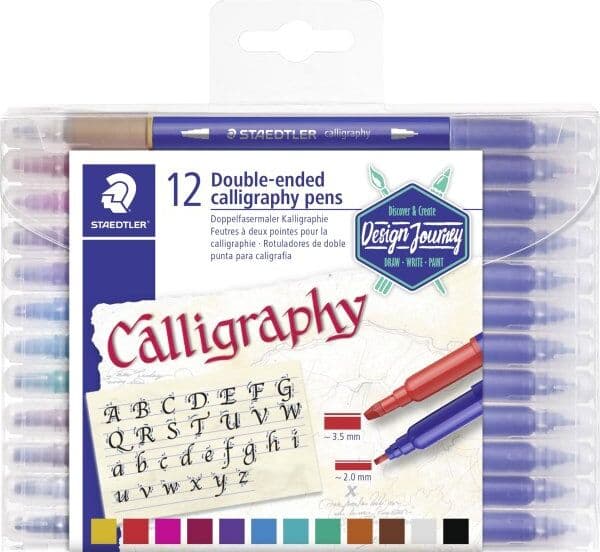 Staedtler Dj Duo Kalligrafipenne   12 Farver