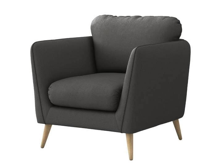 Fauteuil Belmil Argenté Microfibre Sole 92 x 89 x 88cm