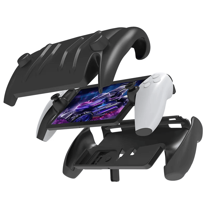 NONE ABKI-For PS5 Portal Handheld TPU Covered Case With Foldable Stand PS5 Game Handheld Slamproof Protective Case Durable Easy To Us