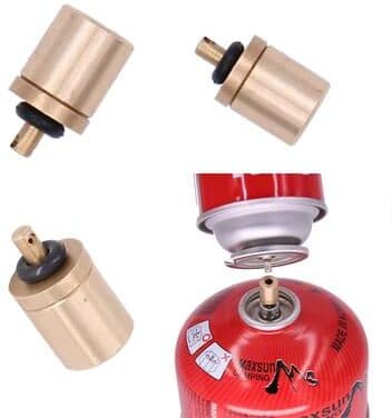 Inspire Daily Merch Butane Gas Refill Adapter For Camping Stove Cylinder Universal Valve Filler 2pcs