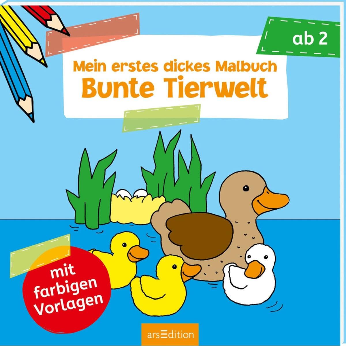 Mein erstes dickes Malbuch - Bunte Tierwelt - 0943-4