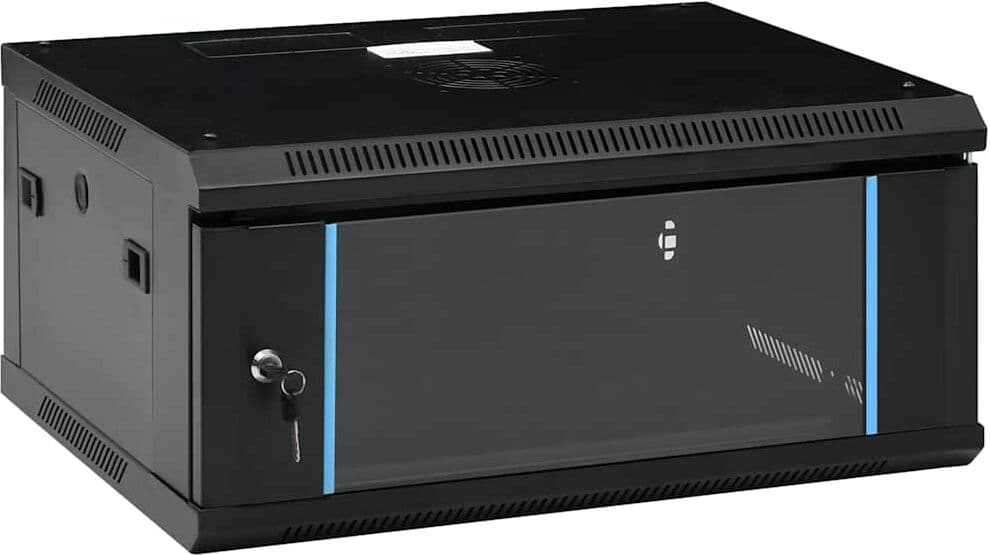 vidaXL Coffret de réseau mural 4U 19" IP20 600x450x285 mm