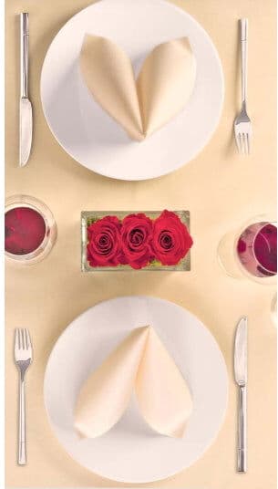 Tovaglietta Runner You & Me 120x48 Airlaid Packservice Plus Unicolor Caramel 200 Pezzi