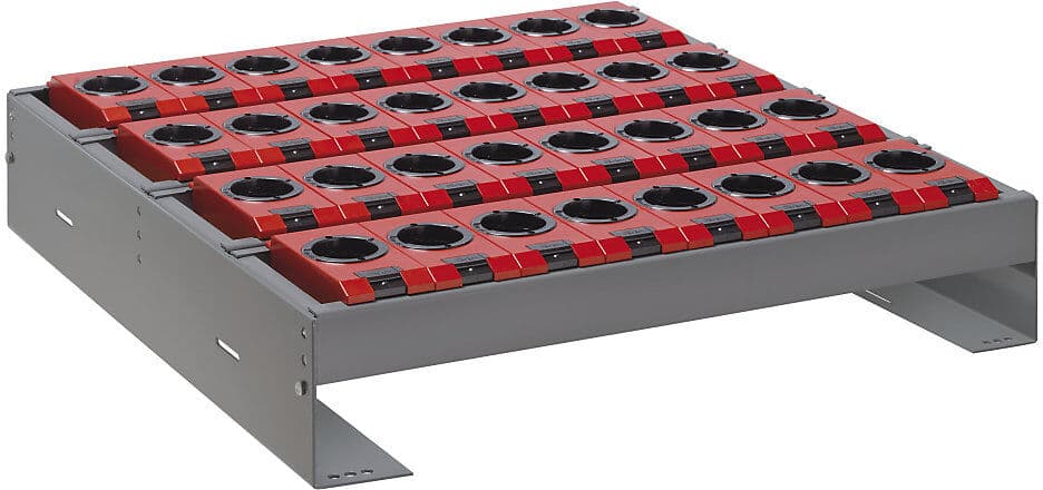 Werkzeughalter für Schublade, BxTxH 588 x 596 x 82 - 162 mm, 32 Halter LISTA