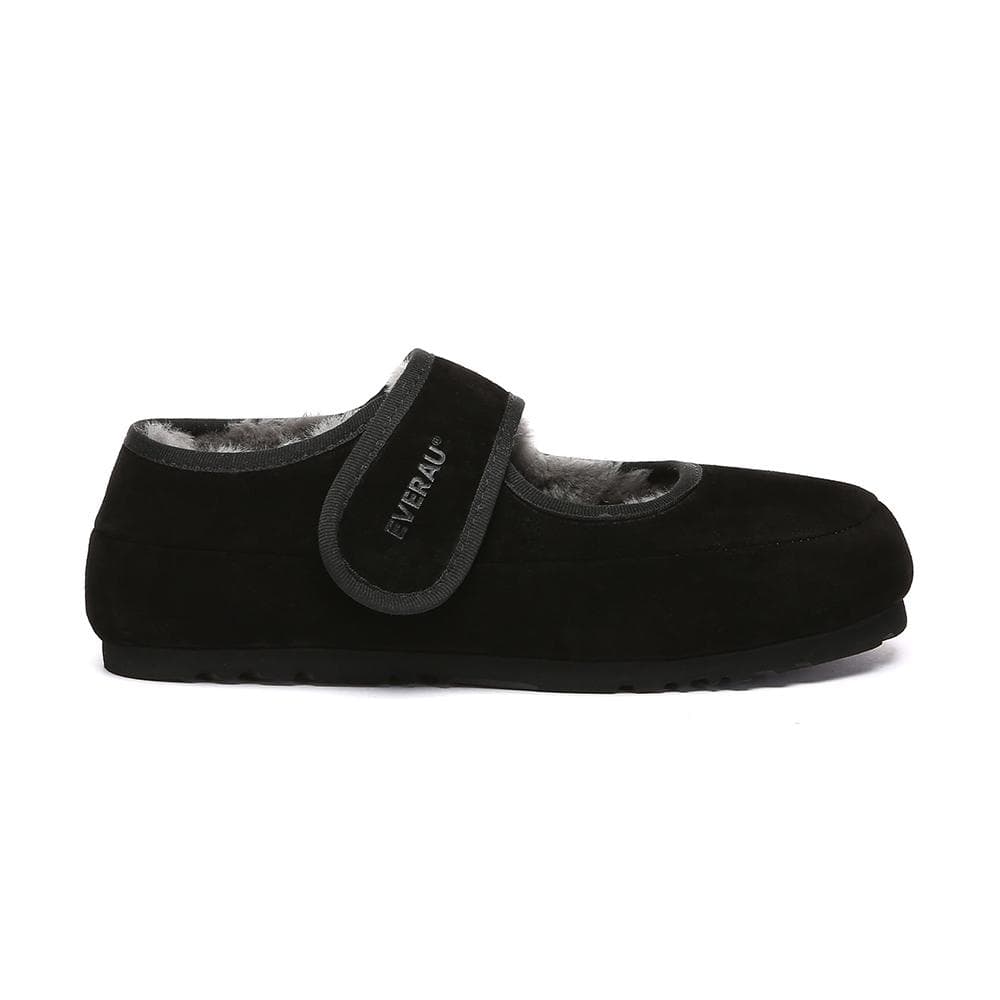 EVER AU Australië Dames Teal Verstelbare Band Schapenvacht Slippers