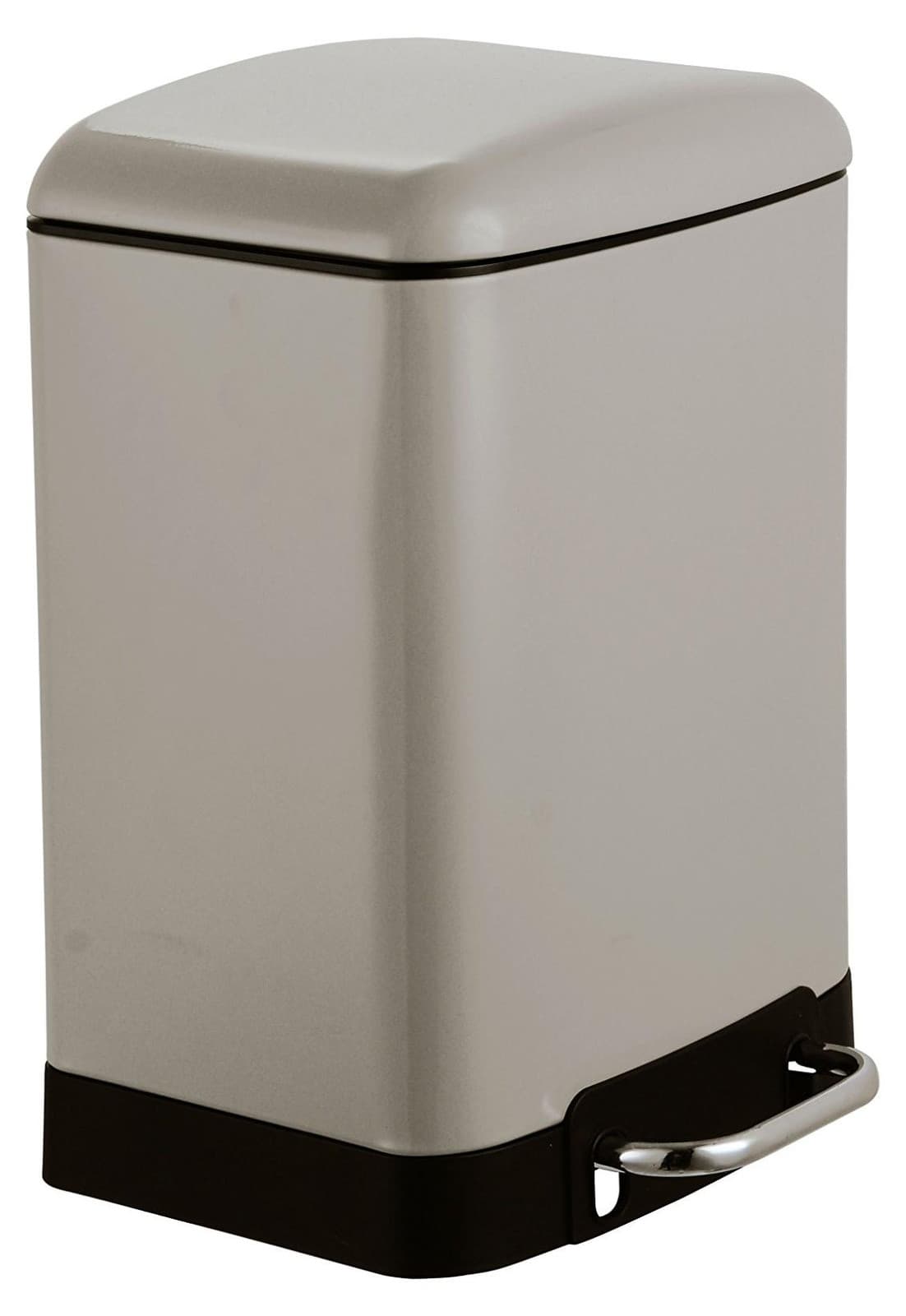 King Collection King Home Afvalbak met pedaal, 6 liter, grijs/taupe