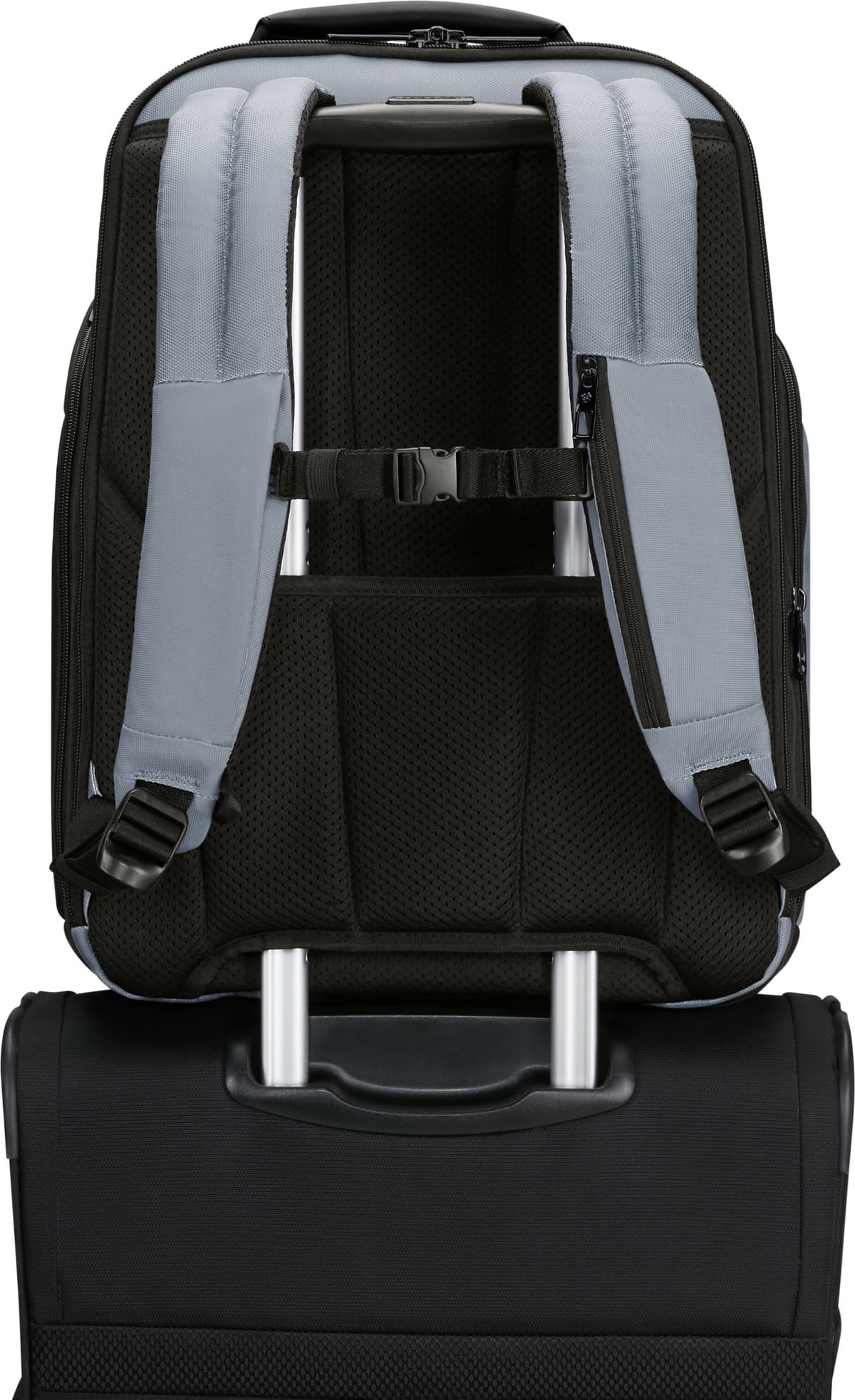 Reiserucksack SAMSONITE "SPECTROLITE 4.0", Herren, Gr. B/H/T: 36cm x 45cm x 20cm, grau (cloudy grau), Polyester, Rucksäcke Reiserucksack, Geschäftsrucksack, Businessrucksack mit viel Stauraum cloudy grau B/H/T: 36cm x 45cm x 20cm