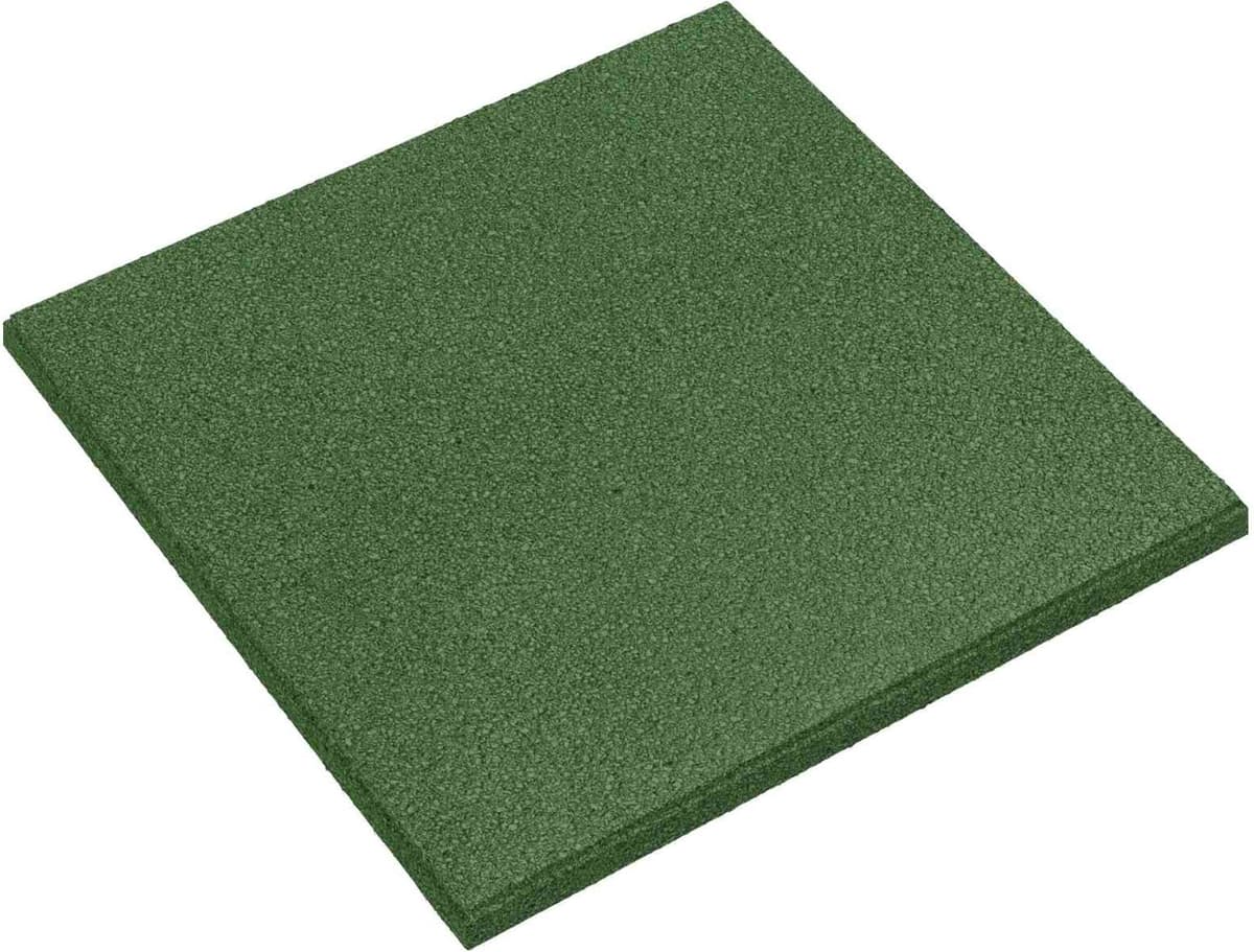 vidaXL Dalles de Protection Anti-Chute 24 pièces Vert 50 x 50 cm