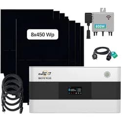 SunEnergyXT 3600 Wp Balkonkraftwerk-Komplettset mit Speicher