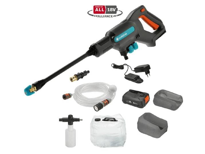 Gardena hogedrukreiniger aquaclean 18v set