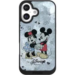 Nivocase Handyhülle für Apple iPhone 16 Hülle NIVOpure Case Schwarz Disney Vintage (Apple iPhone 16), Smartphone Hülle, Schwarz