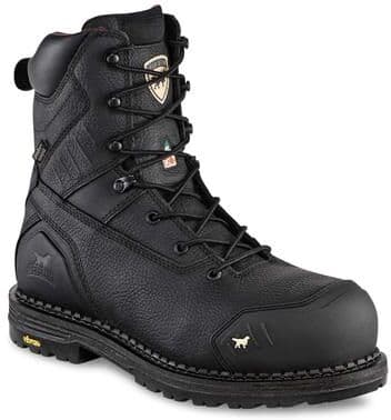 "Irish Setter By Red Wing Edgerton XD 8"" WP Safety-Toe Insl (Men's) Work in Black, Size 13 E2, Leather"