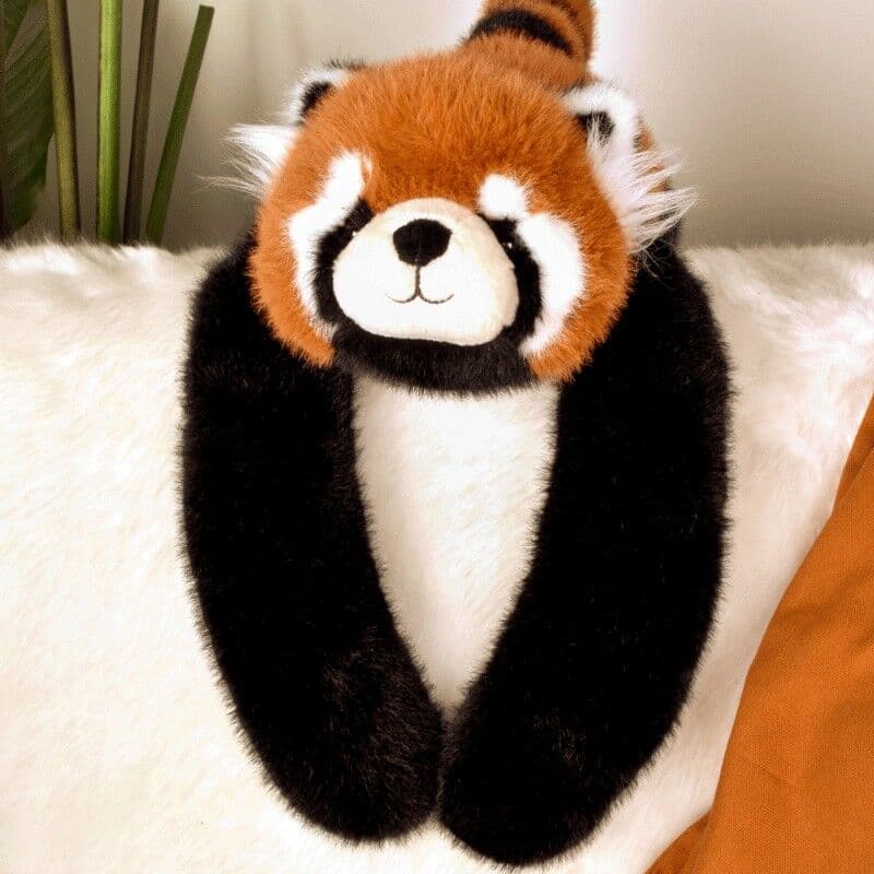 Peluche Panda roux Podcoll lesté 50 cm - Histoire d'Ours