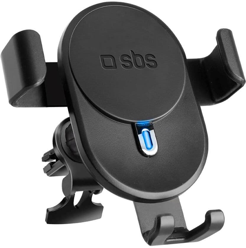 SBS Mobiltelefonholder til Bil med Trådløs Lading 10W - Maks Mobil: 85mm - Svart