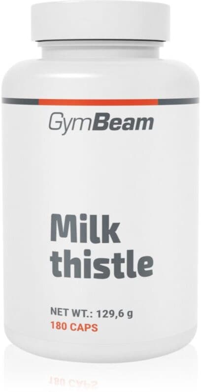 GymBeam Milk Thistle κάψουλες για την ενίσχυση της ηπατικής λειτουργίας 180 κψλ