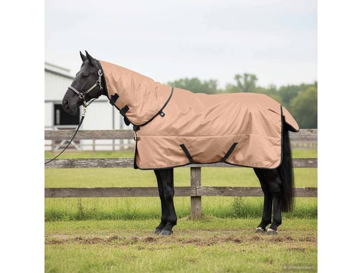 vidaXL Pferdedecke Cappuccino 155 cm Polyester