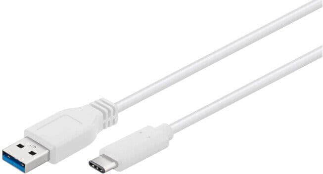 goobay Câble USB 3.0 SuperSpeed 0,5 m blanc (67185)