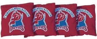 Skip's Garage FDU College at Florham Devils Red Cornhole Bags