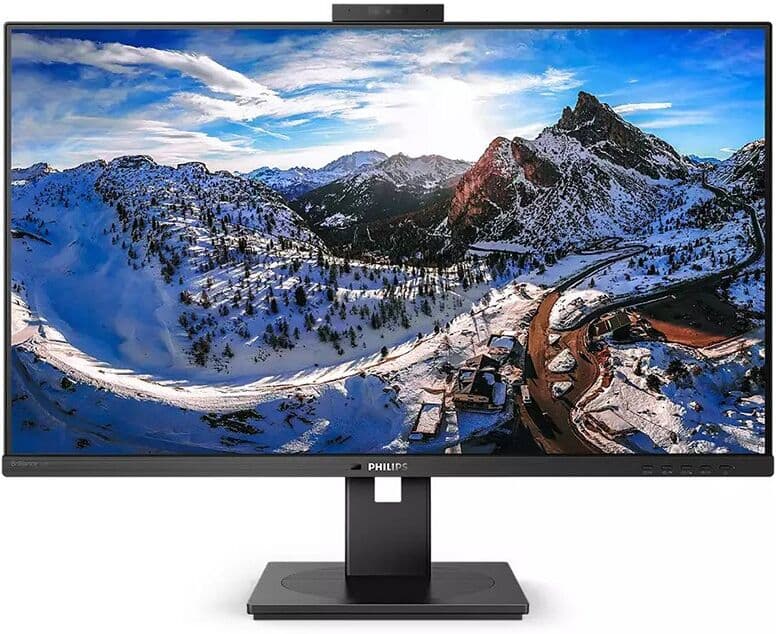 Philips Brilliance P Line 326P1H/00 32" QHD 75Hz IPS USB-C Docking Monitor with Pop-up Webcam, DisplayPort HDMI