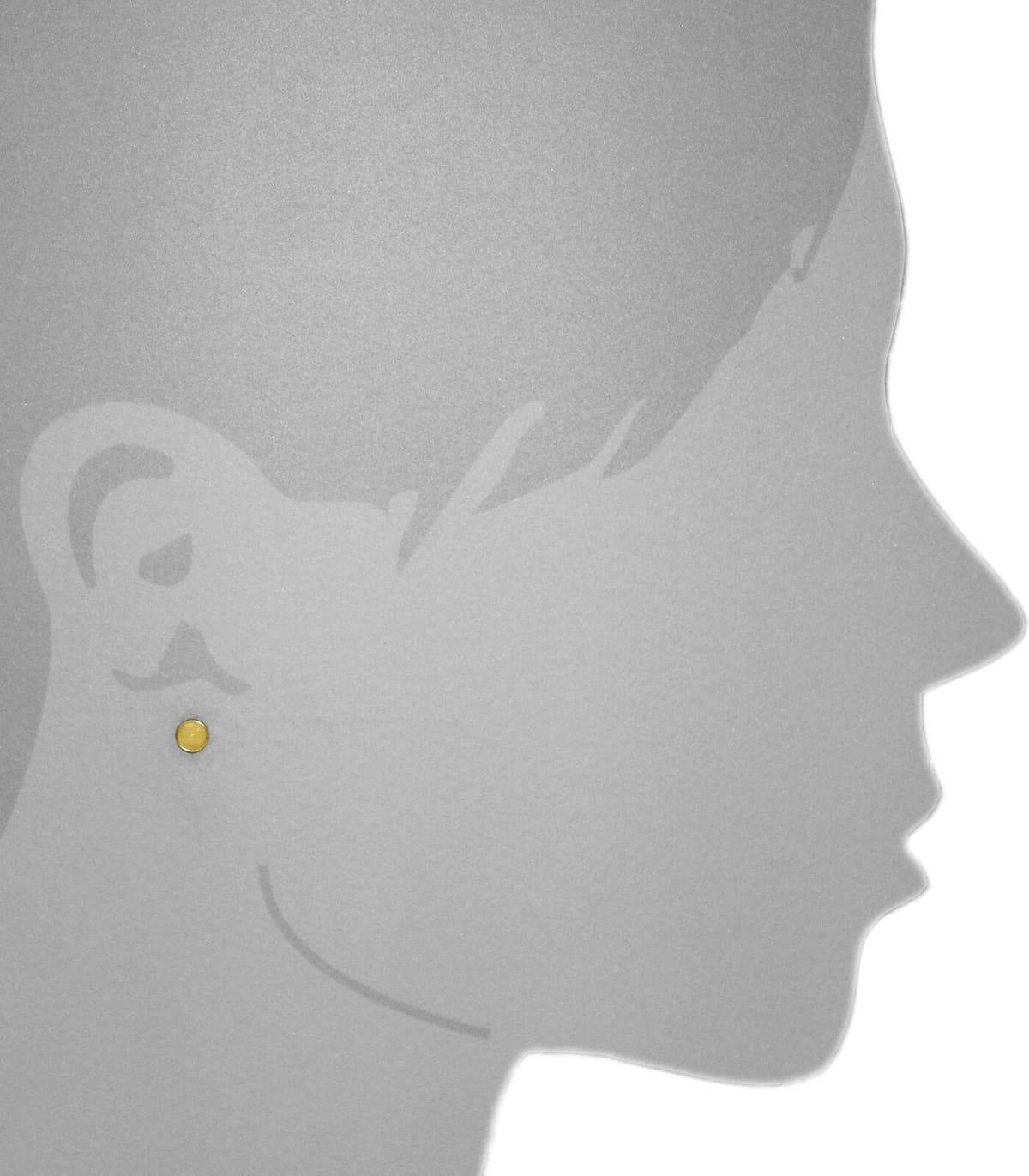 Paar Ohrstecker OSTSEE-SCHMUCK "- Classic 5 mm - Silber 925/000, vergoldet - Bernstein" Gr. 6, gold (goldfarben, gelb), Ohrringe, Damen, 6, Silber 925 (Sterlingsilber), Paar Ohrstecker