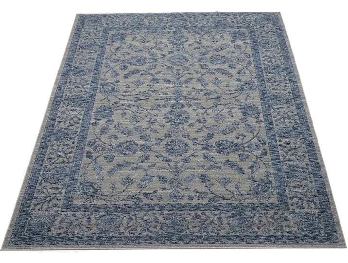 Teppich MUSTERRING DENVER , grau (grau, blau), B:80cm H:8mm L:150cm, Polyester, Teppiche, Teppich, exlcusive MUSTERRING DELUXE COLLECTION