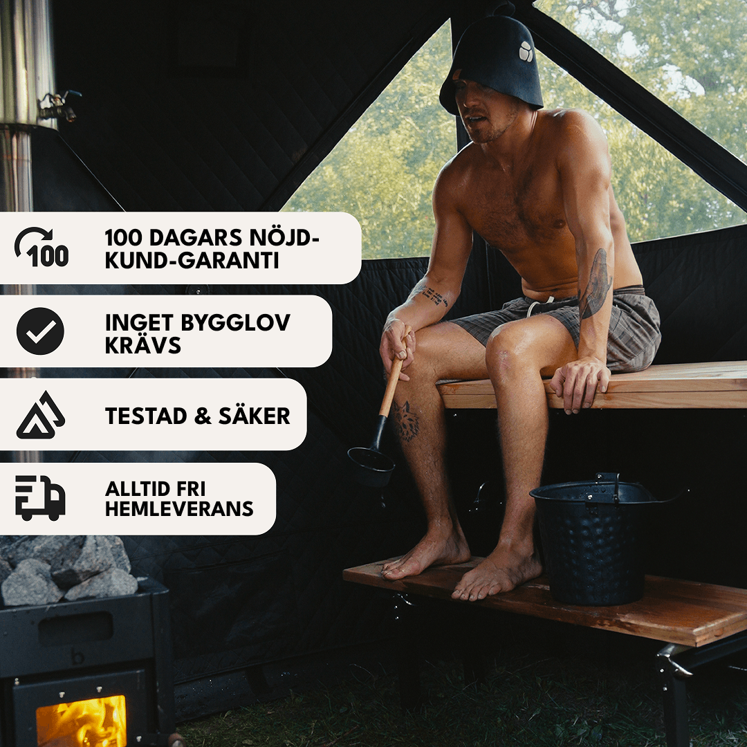 bast sauna Näver Premium