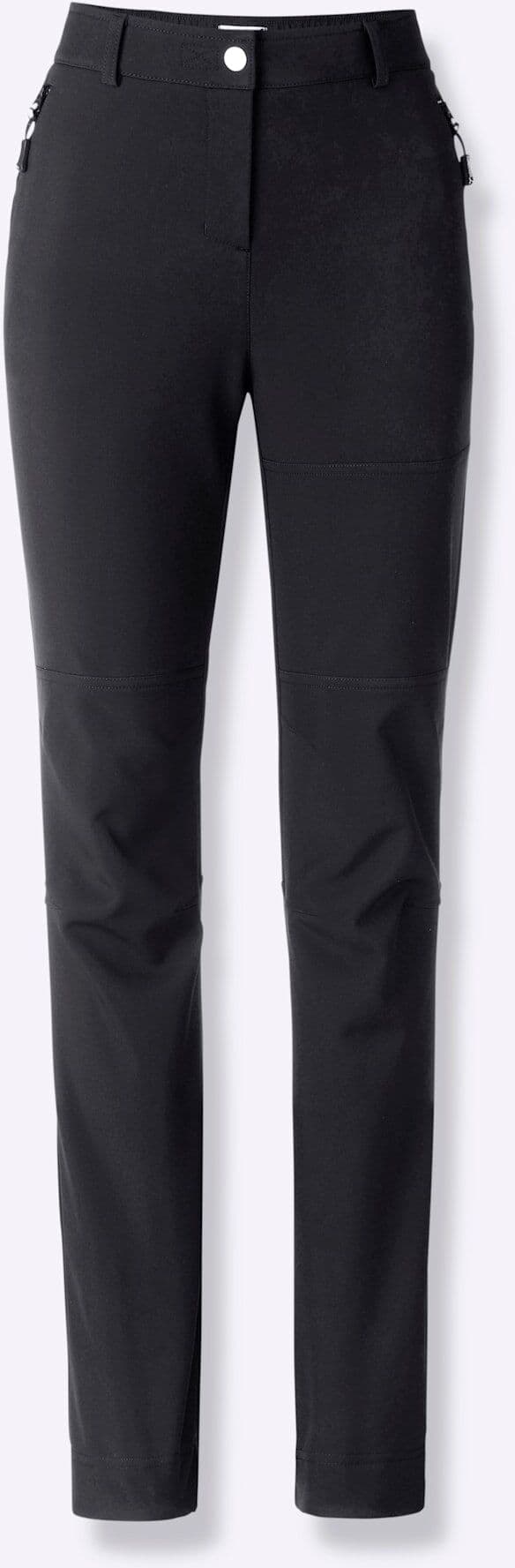 Softshellhose CASUAL LOOKS, Damen, Gr. 21, Kurzgrössen, schwarz, 94% Polyester, 6% Elasthan, unifarben, Hosen Softshellhose schwarz 21, Kurzgrössen