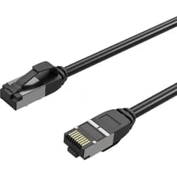FLX FL31-47015 - Patchkabel Cat.8.1, U/FTP, TPE, schwarz, 0,5 m