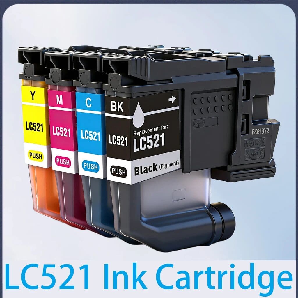 CHANGXI LC521 Ink Cartridge LC521 521 For Brother Cartridge Compatible For Brother DCP-J1260W J1310DW J1313DW J1360DW J1460DW Printer