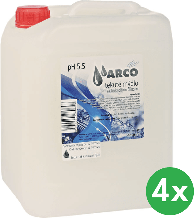 B2B Partner Mydlo antibakteriálne ARCO DEO, balenie 4x 5 L