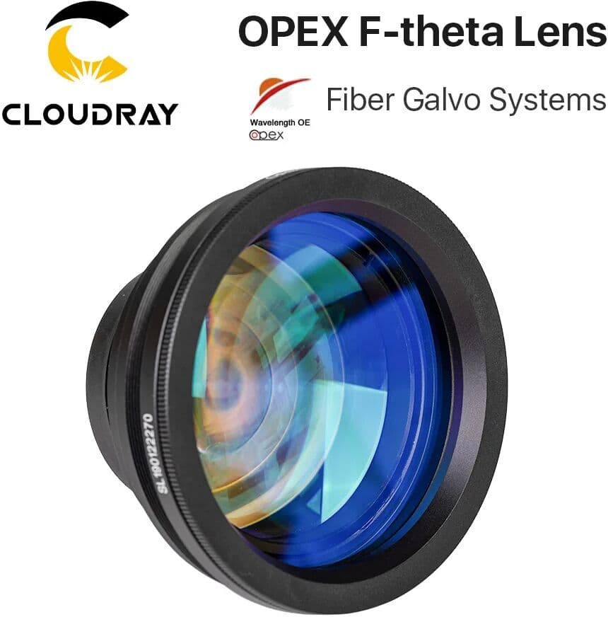 Cloudray F-theta Lens Field Lens 1064nm 70x70-300x300mm F100-420nm for 1064nm YAG Optical Fiber Laser Marking Machine Parts