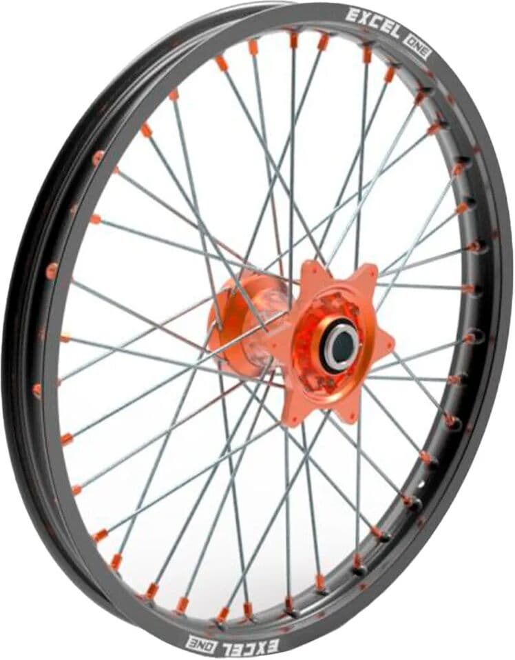 Kite Llanta Delantera Sport Mx-en 40.207.0.ar Black / Orange Hub / Silver 1.60