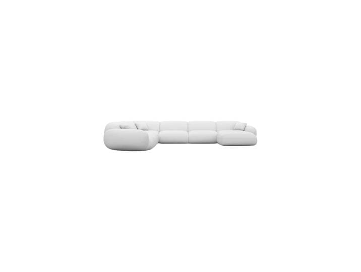 7-Sitzer Design Echtleder Panorama-Sofa „Ponsa XXL“ Echtleder White BLOOMINGLOFT Collection