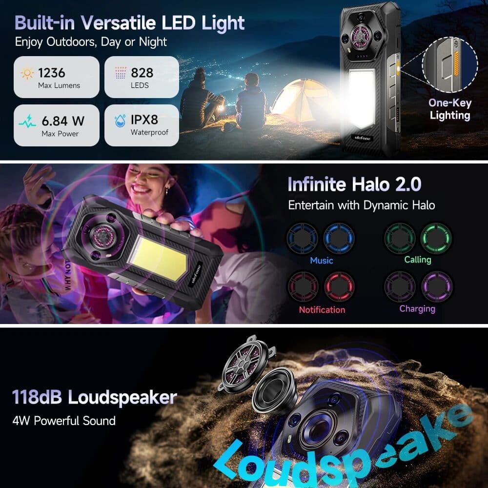 【World Premiere】Ulefone Armor 30 Rugged Phone 12800mAh 24GB+512GB Smartphone 120Hz  Android 15 NFC Night Camera Global Version