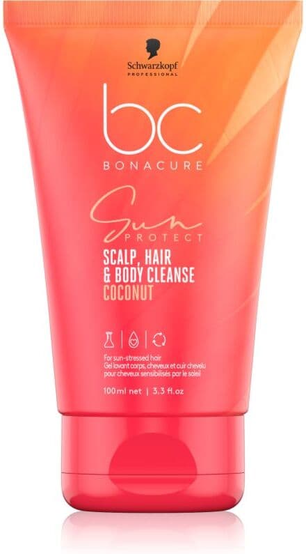 Schwarzkopf Professional BC Bonacure Sun Protect Scalp, Hair & Body Cleanse τζελ για ντους 2 σε 1 100 ml
