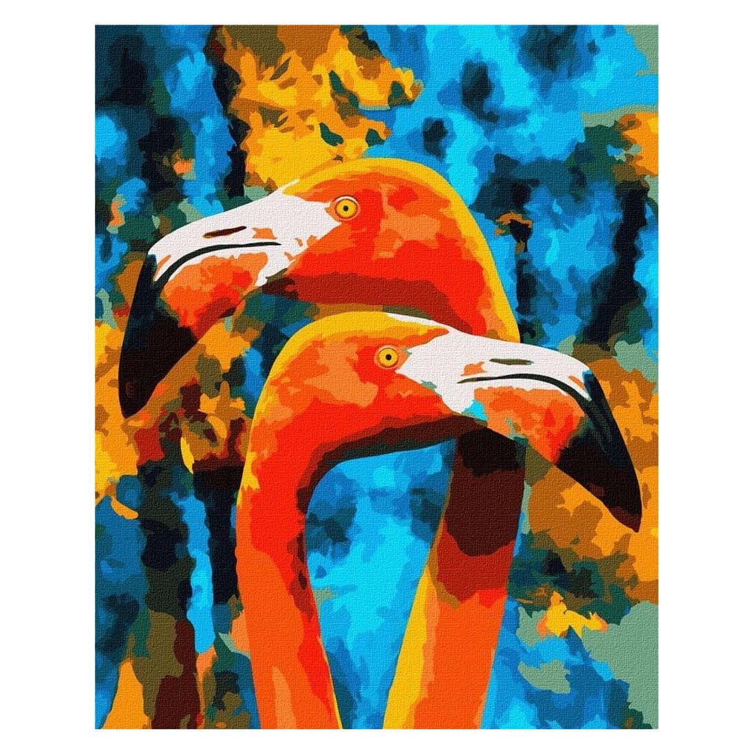 Ideyka Malen nach Zahlen - Orange Flamingos (40210149)
