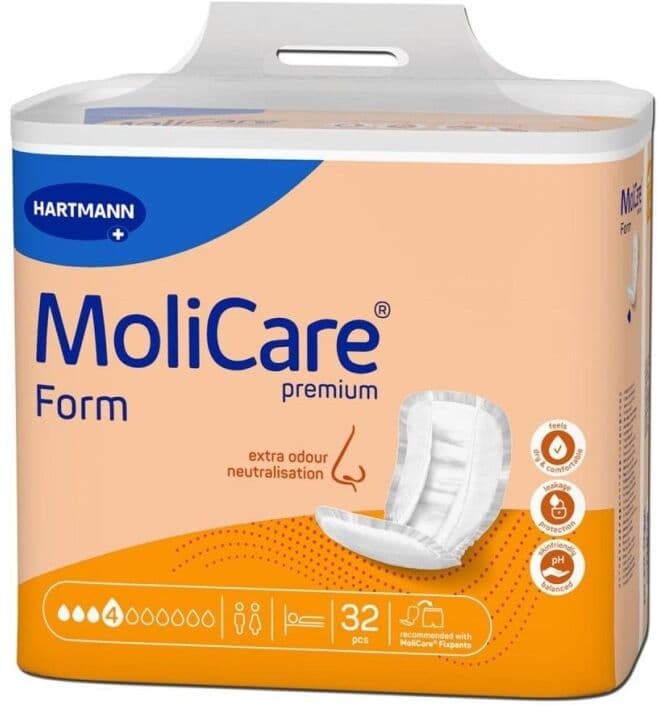 Hartmann Molicare Premium Form 4 gouttes - 8 paquets de 32 protections
