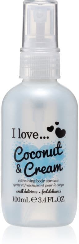 I Love Coconut & Cream Refreshing Body Spray for women 100 ml