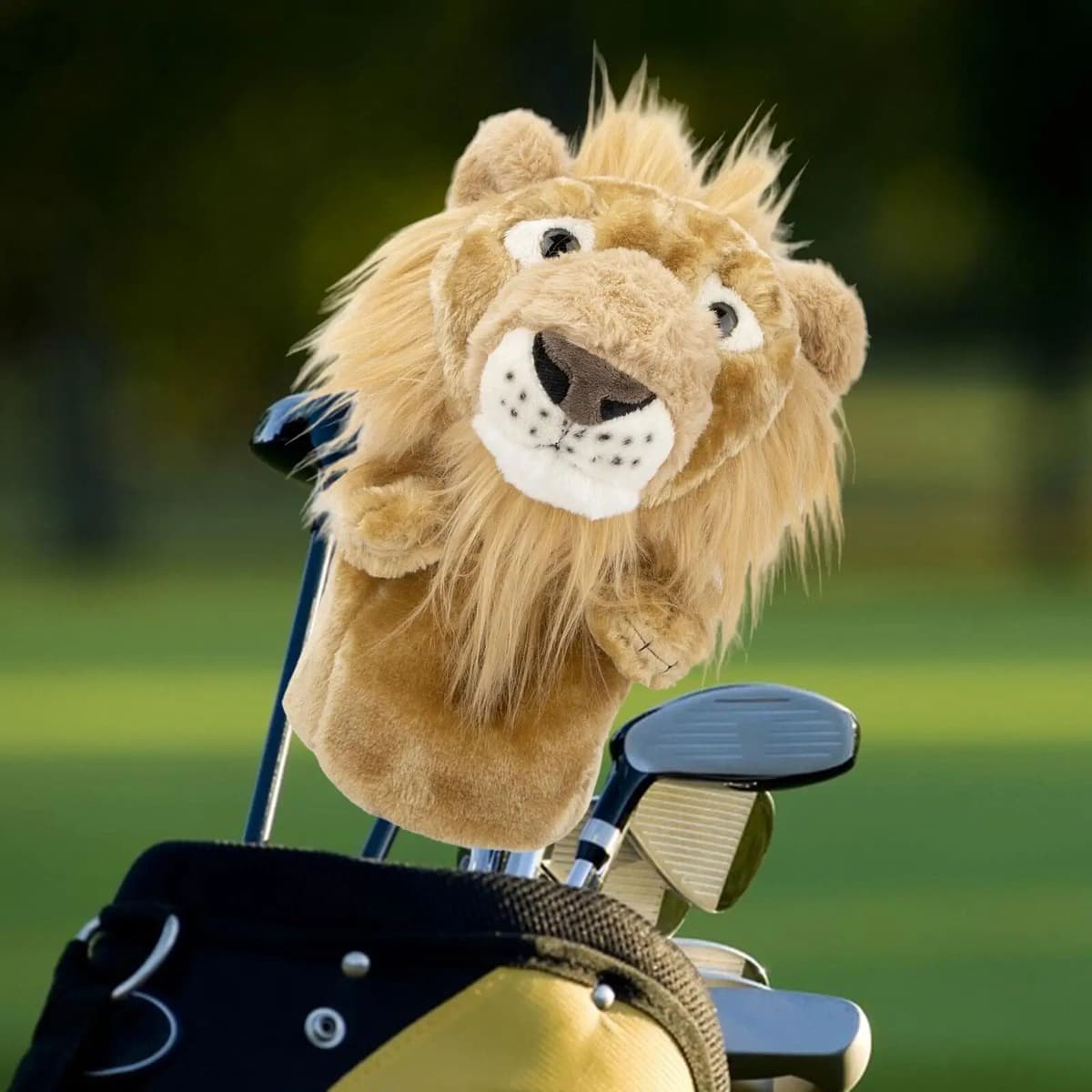 NONE Plush Lion Golf Wood Headcover Practical Long Neck Lovely Soft Golf Club Cover Golf Head Cover for Outdoor Sports Golfer Gift