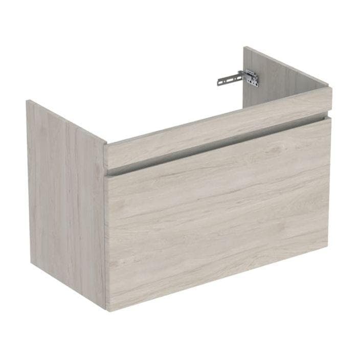 Geberit Renova Plan Waschtischunterschrank 501911001 92,8 x 60,6 x 44,6 cm, nussbaum hell, Folie strukturiert