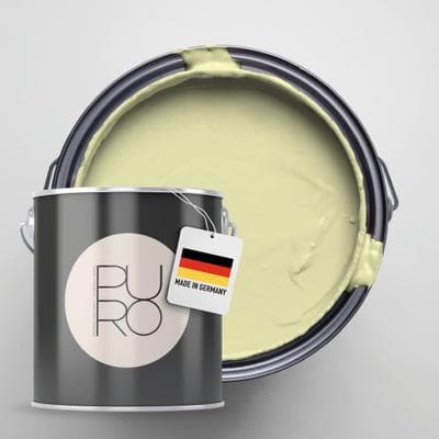 Wandfarbe A.S. CRÉATION "Premium Innenwandfarbe PURO Tuchmatt gentle lime", grün (c6001 gentle lime), 5 l 5ml, Farben, ideal für Wohnzimmer, Schlafzimmer, Flur und Küche, Farbwelt Grün