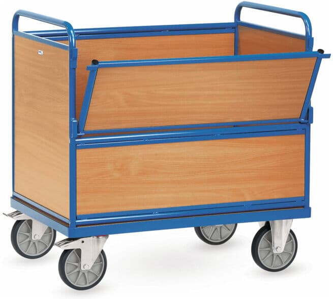fetra Chariot pour bacs en bois 2872 - charge max. 600kg pneus TPE (2872)