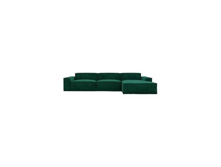 4-Sitzer Design Ecksofa „Siena“ mit Samtbezug Samtbezug Grün BLOOMINGLOFT Collection