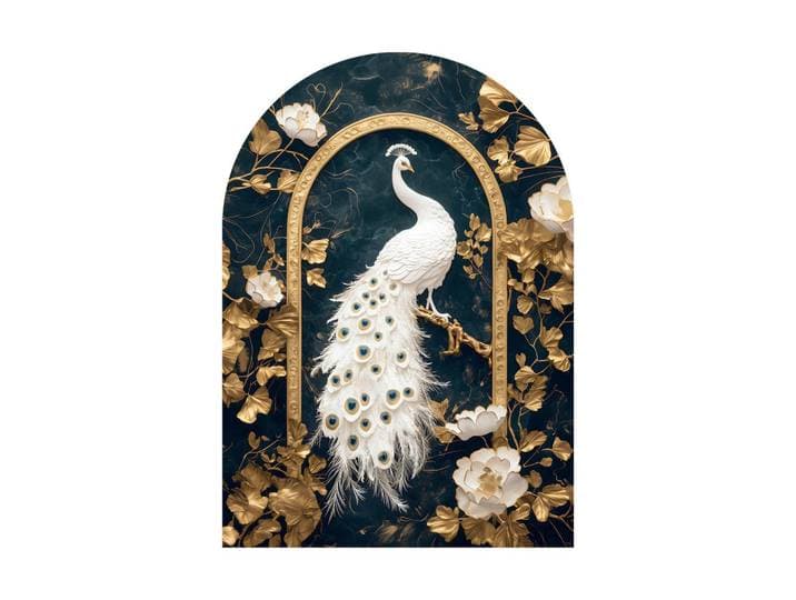 Glasbild, Mehrfarbig, Kunststoff, Glas, Papier, Tiere, halbrund, 70x100 cm, Made in EU, Fotografie, glänzend, Bilder & Rahmen, Bilder, Glasbilder