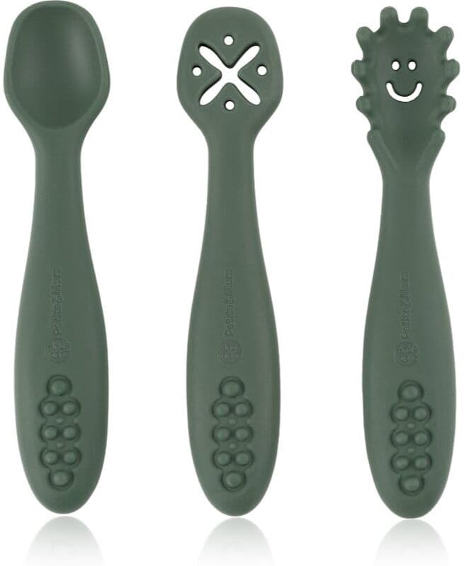 Petite&Mars Take&Match 6m+ κουταλάκι για παιδιά Misty Green 3 τμχ